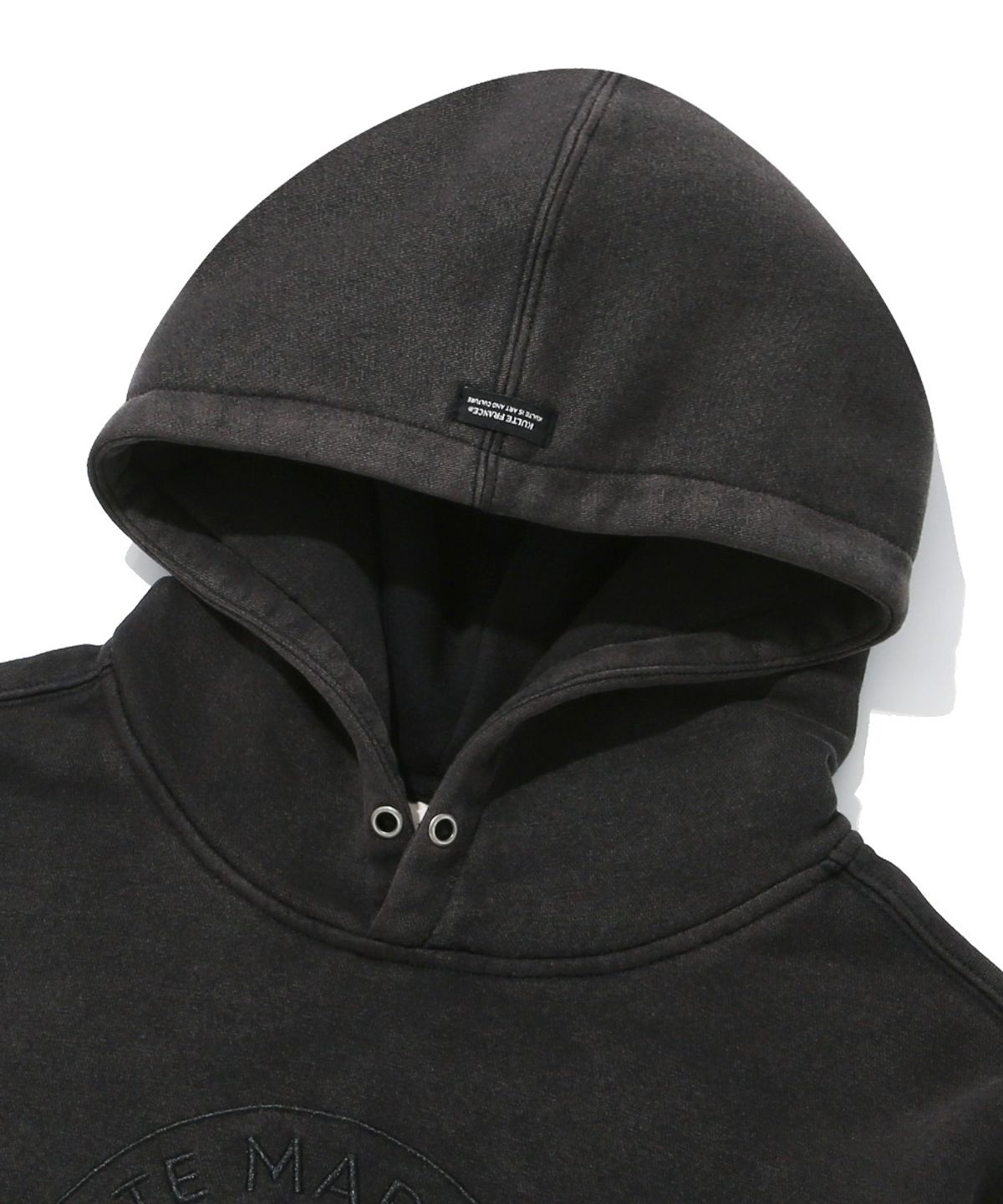 쿨트(KULTE) 1998 CIRCLE PIGMENT HOODIE_BLACK