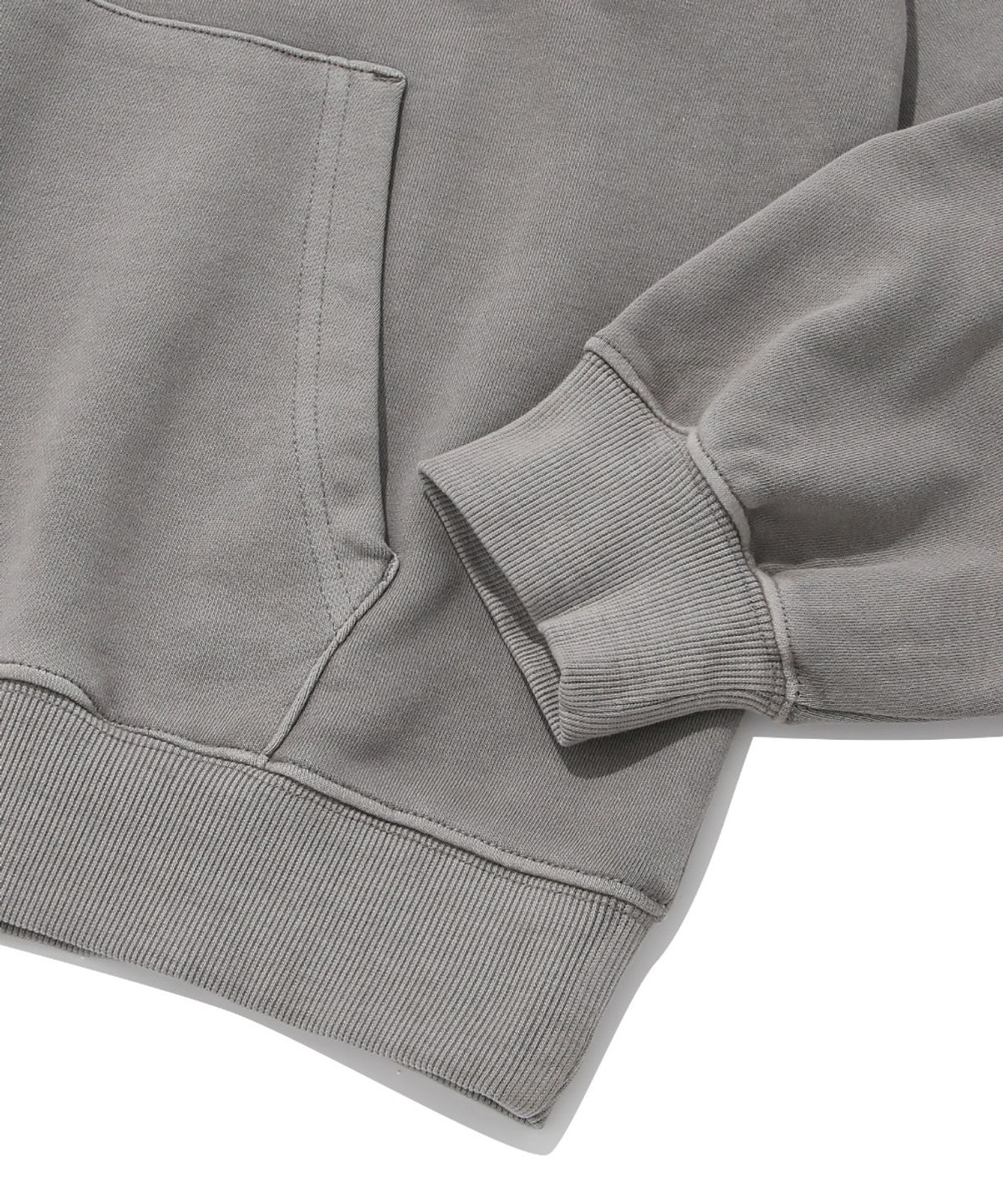 쿨트(KULTE) PIGMENT ART GRAPHIC TERRY HOODIE_GREY
