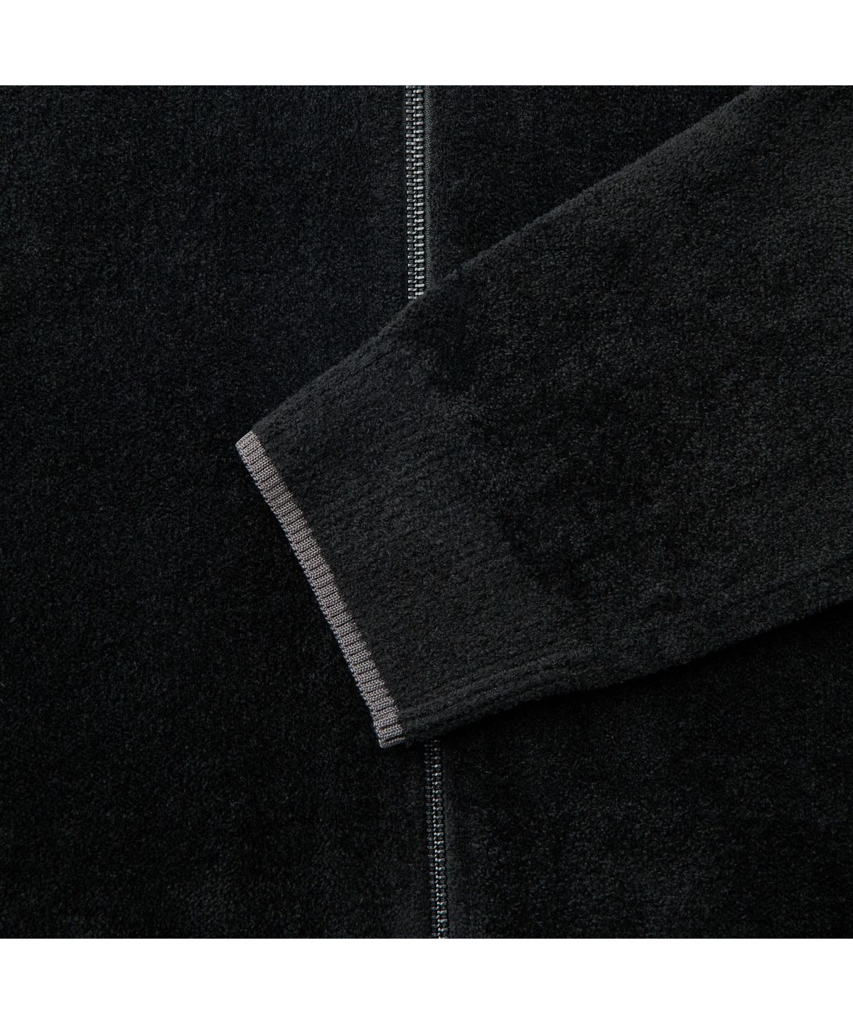 커스텀멜로우(CUSTOMELLOW) 블랙 셔닐 카라 가디건 CWWAA26711BKX