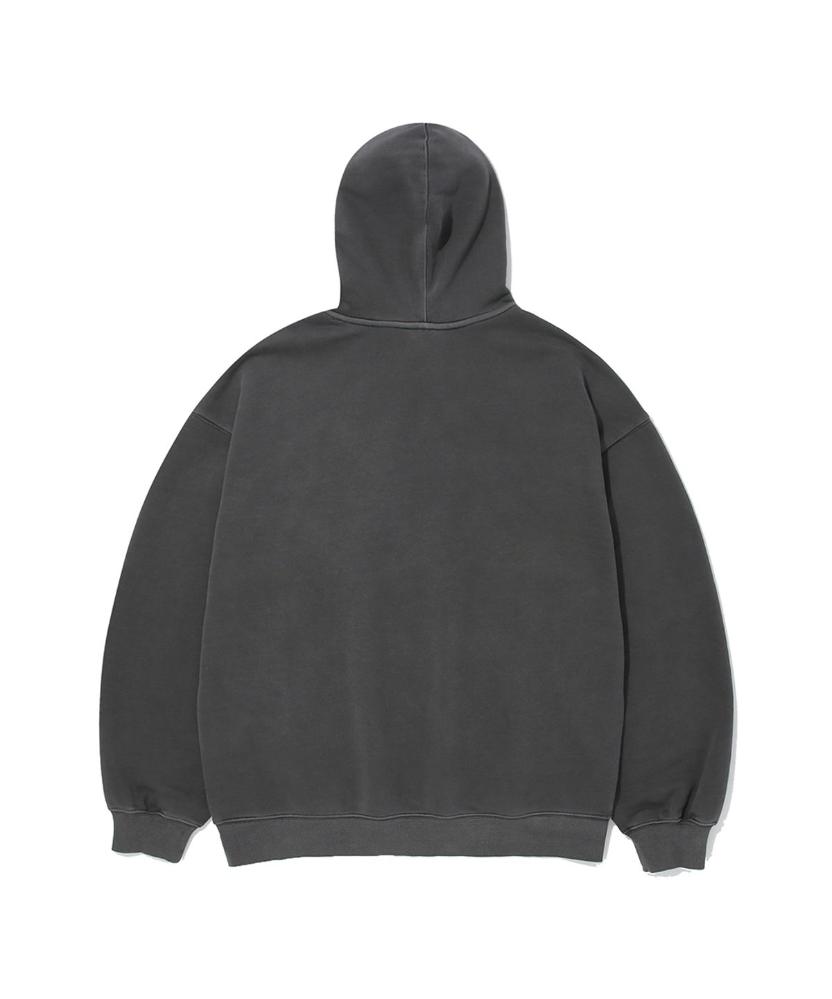 쿨트(KULTE) PIGMENT ART GRAPHIC TERRY HOODIE_CHARCOAL