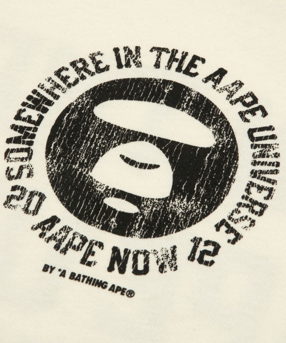 에이프(AAPE) AAPEUNVS 롱슬리브 티셔츠 아이보리 / AAPLTM1971XXRIVX