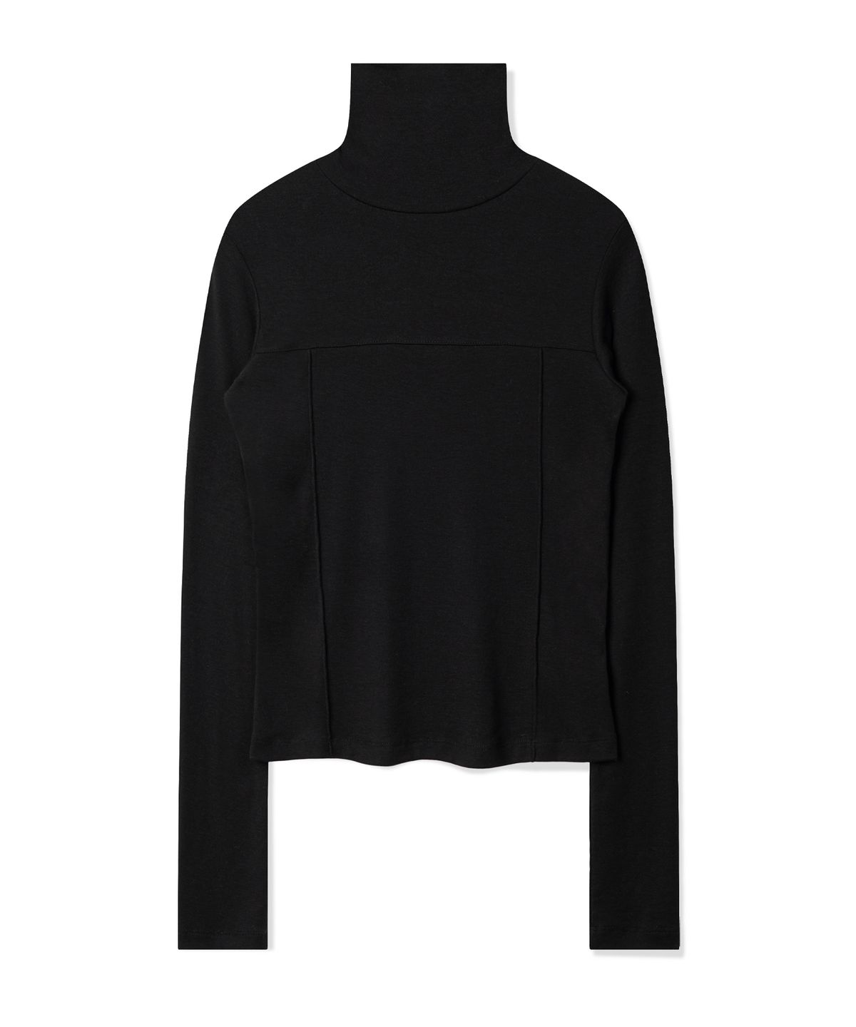 포스333(PHOS333) W Incision-Stitch Turtleneck/Black