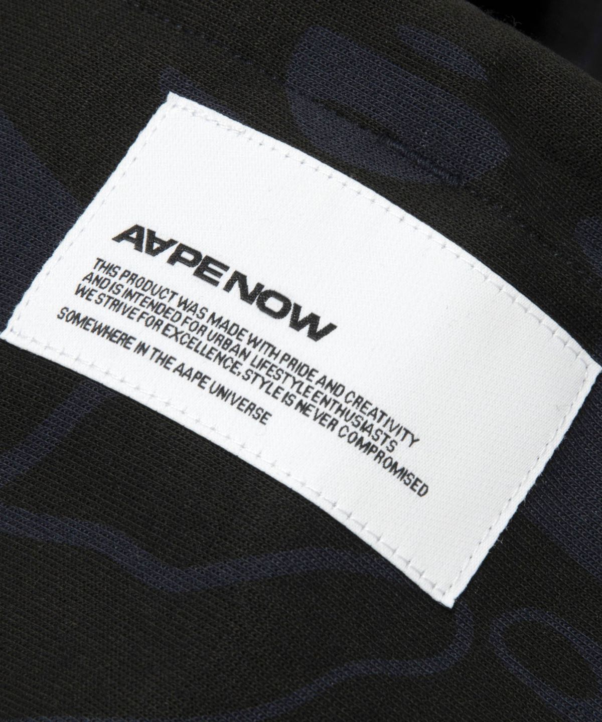 에이프(AAPE) AAPENOW Spades Moonface 카모 후디 네이비 / AAPSWMD380XXRGYC