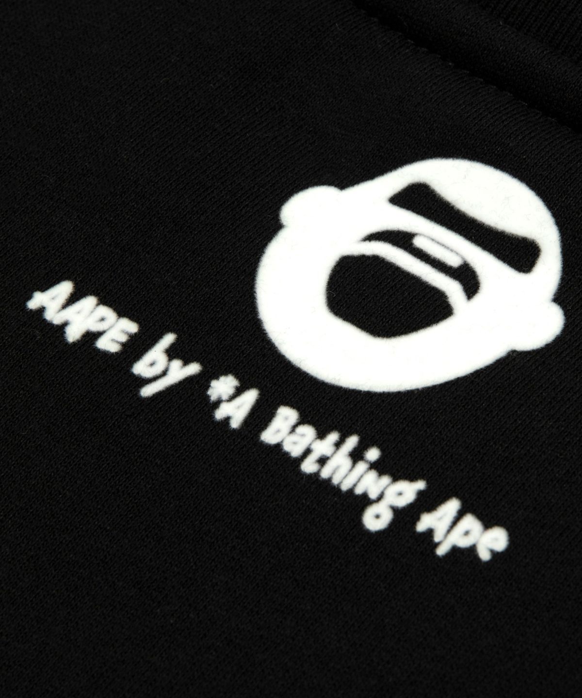 에이프(AAPE) AAPER Aldo 로고 스웨터 블랙 / AAPSWMD389XXRBKX