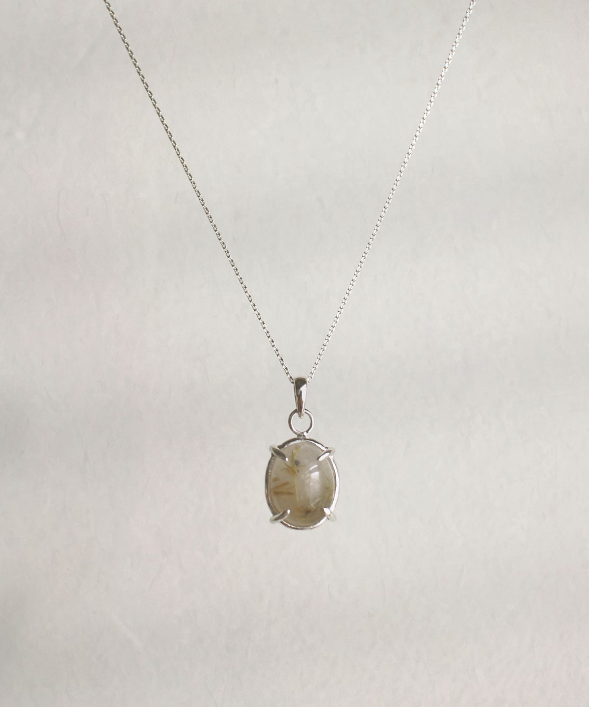 너울(NEOUL) Grandma Necklace - Golden Rutile