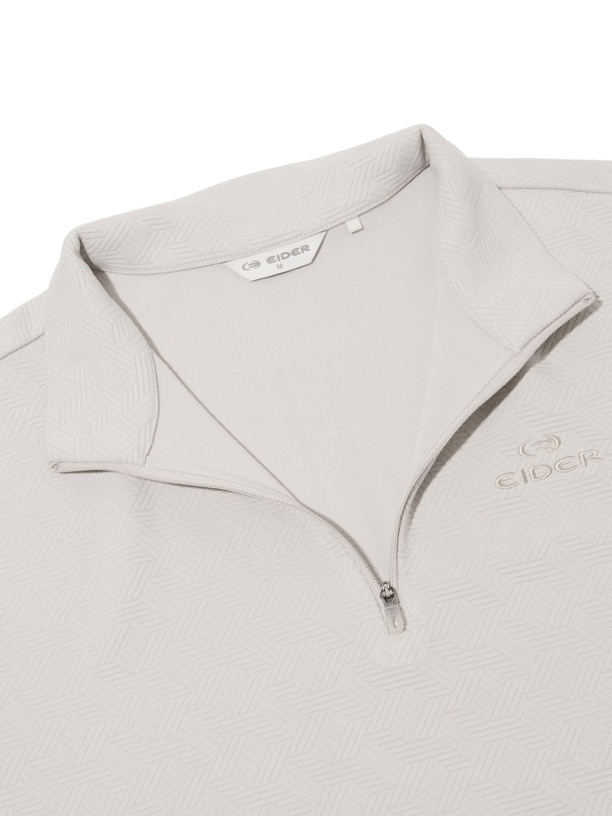 아이더(EIDER) JACQUARD D (자카드 D) 남성 짚업 티셔츠_Grayish BEIGE