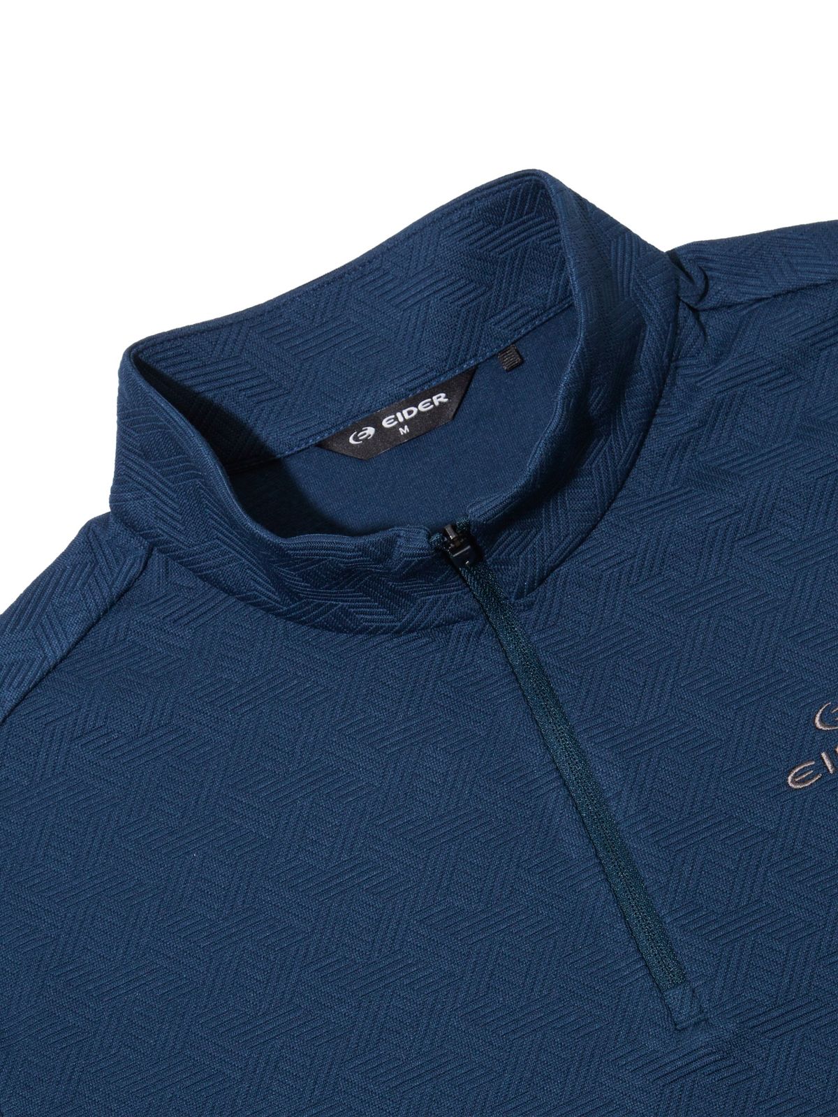 아이더(EIDER) JACQUARD D (자카드 D) 남성 짚업 티셔츠_DEEP TEAL