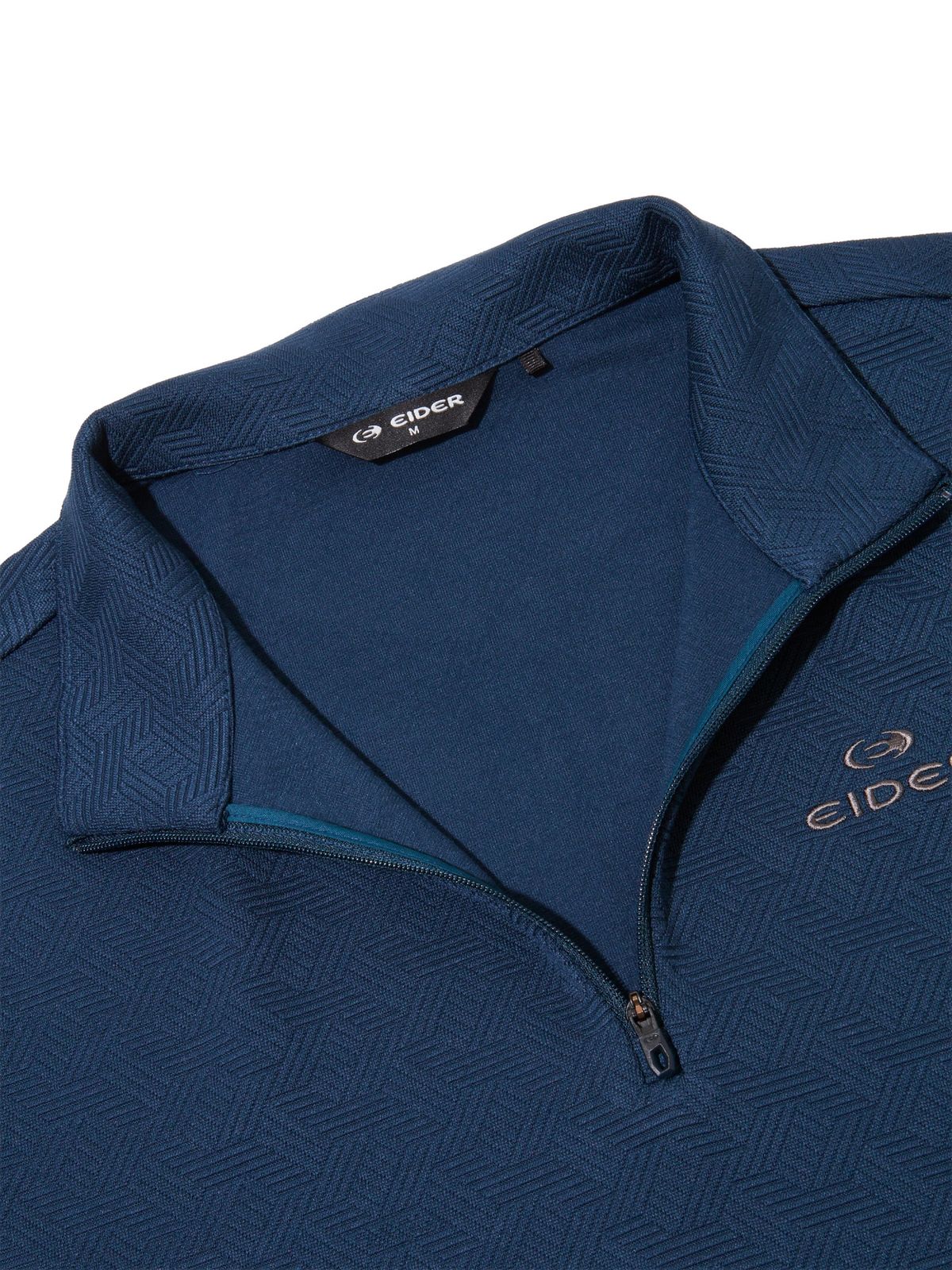 아이더(EIDER) JACQUARD D (자카드 D) 남성 짚업 티셔츠_DEEP TEAL