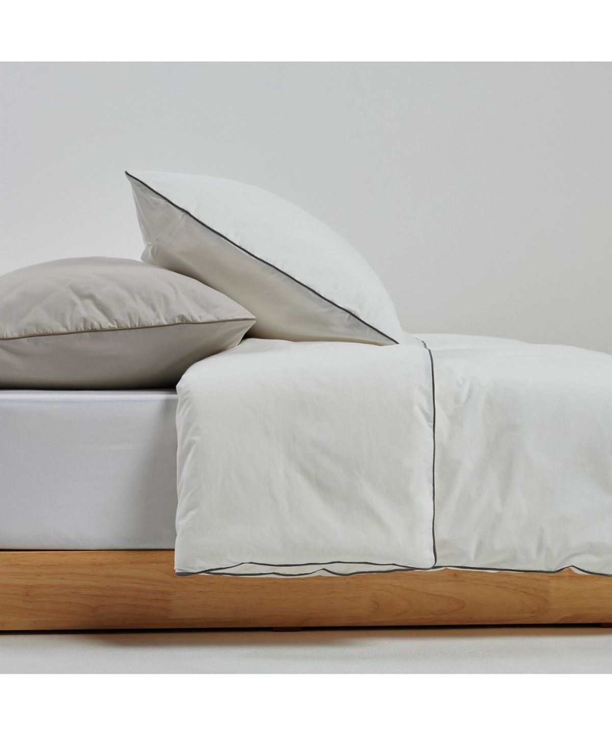 자주(JAJU) 고밀도 60수 코튼 심리스 차렵이불 SS 화이트