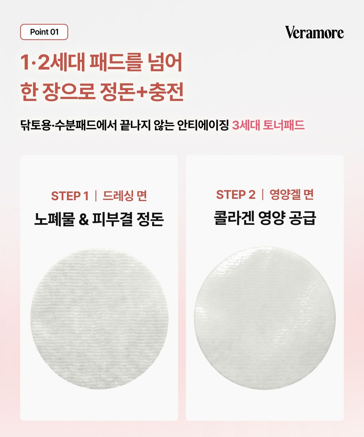 베라모어(VERAMORE) 포어리셋 NMN 콜라겐 토너 패드