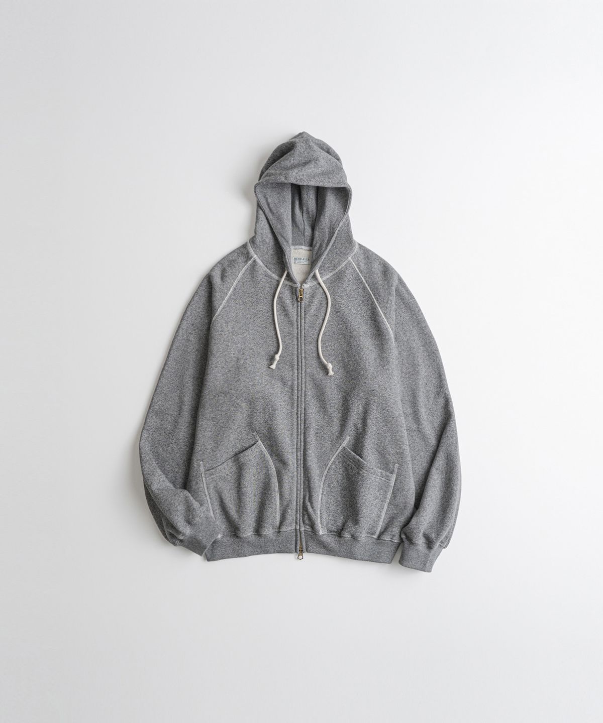 비헤비어(BEHEAVYER) CLASSIC FULL ZIP PARKA salt & pepper