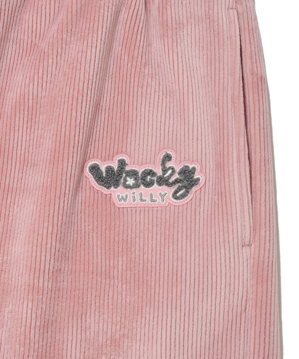 와키윌리(WACKY WILLY) 우먼스 벨로 코듀로이 스웻팬츠 핑크