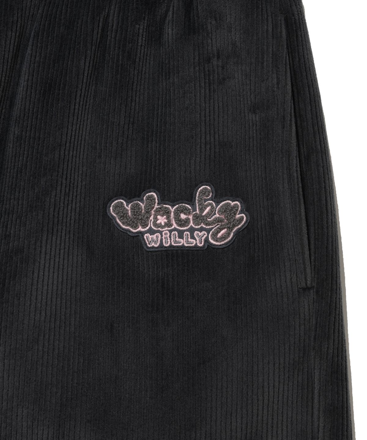 와키윌리(WACKY WILLY) 우먼스 벨로 코듀로이 스웻팬츠 차콜