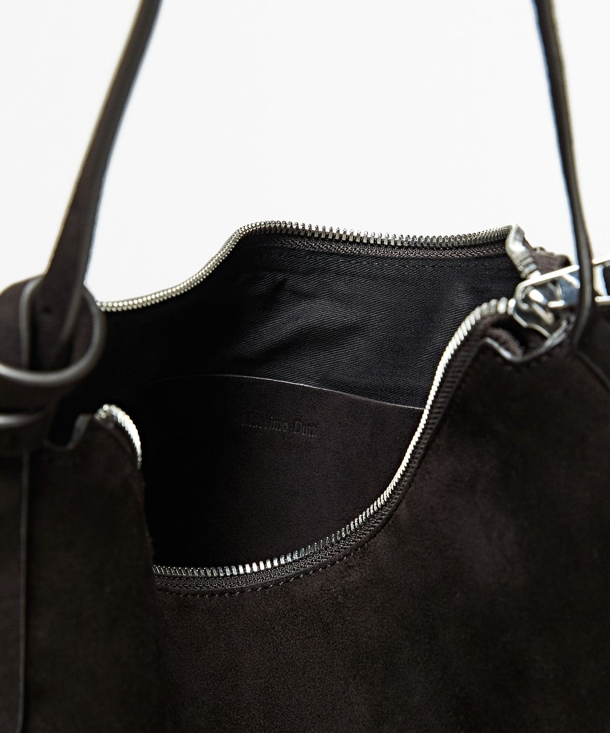 마시모두띠(MASSIMO DUTTI) 미디엄 스플릿 스웨이드 숄더백