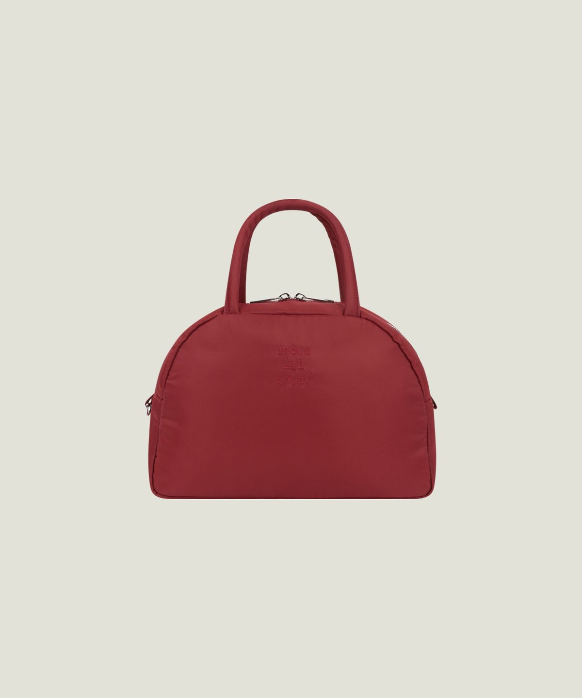 무쿠앤에보니(MUCU AND EBONY) Near Bowling Bag _ Red