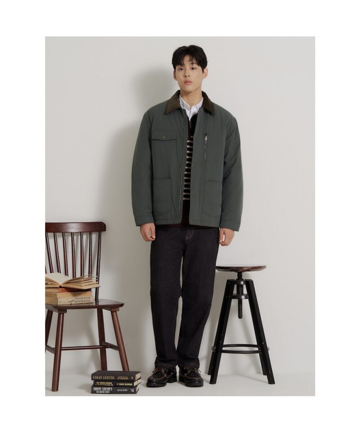 빈폴 멘(BEANPOLE MEN) 헌팅 패딩 사파리  카키
