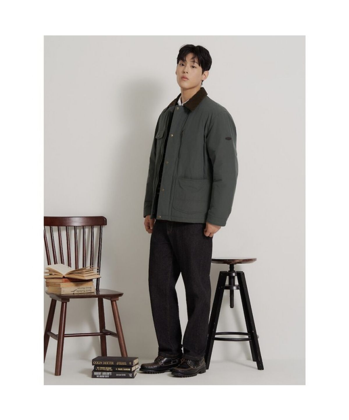빈폴 멘(BEANPOLE MEN) 헌팅 패딩 사파리  카키