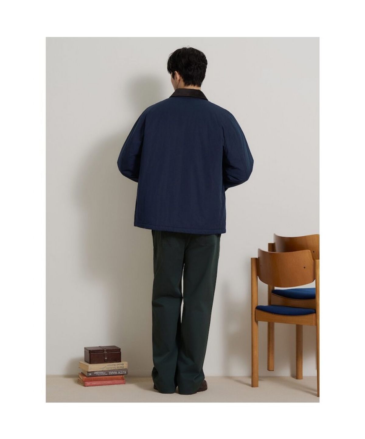 빈폴 멘(BEANPOLE MEN) 헌팅 패딩 사파리  네이비