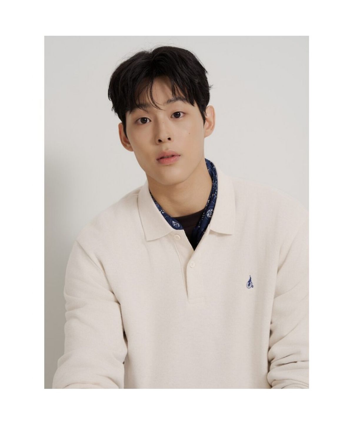 빈폴 멘(BEANPOLE MEN) [Essential] 소프트 더블 저지 칼라넥 티셔츠  아이보리