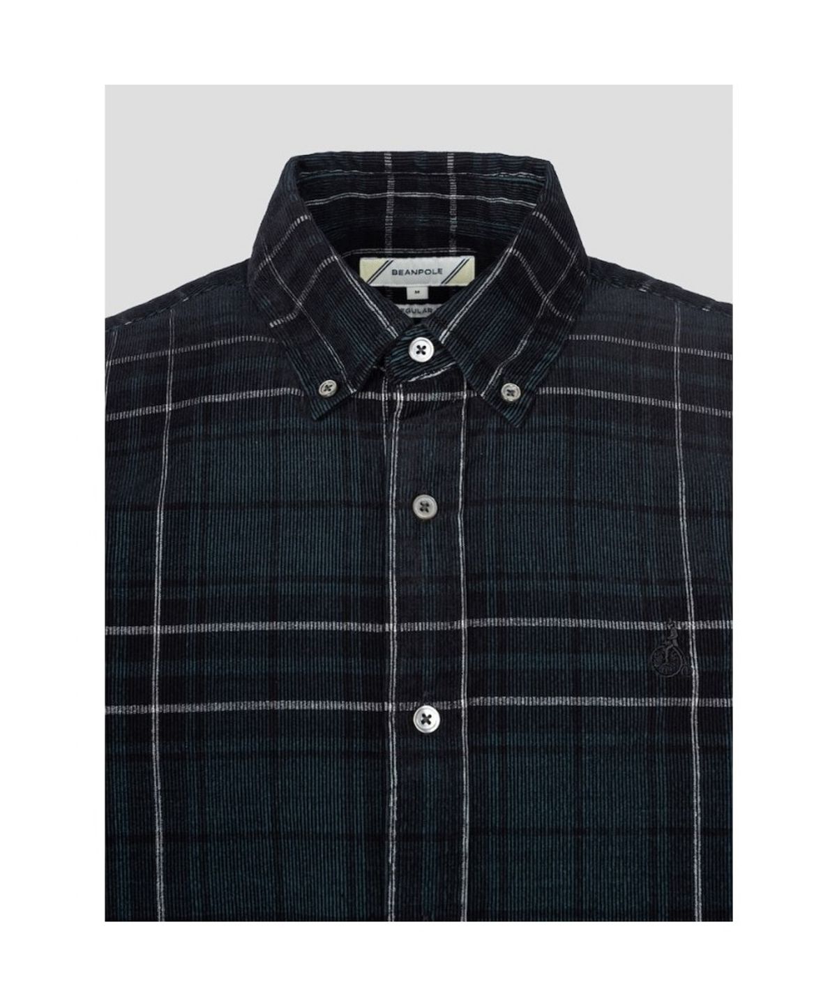 빈폴 멘(BEANPOLE MEN) 코듀로이 체크 셔츠  그린