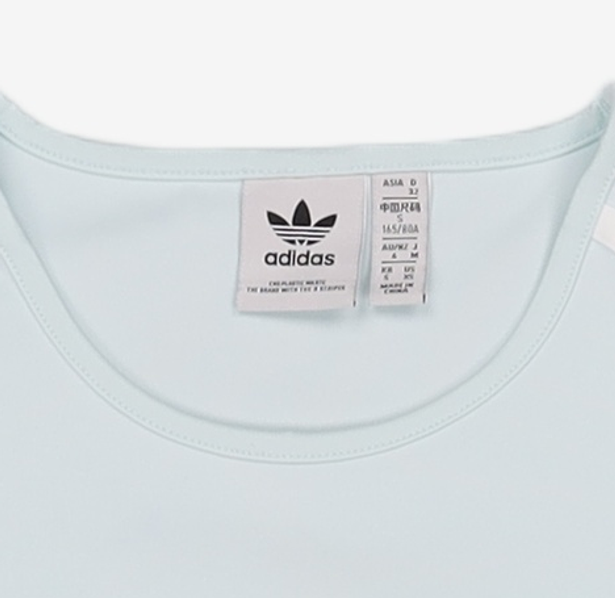 아디다스(ADIDAS) 클래식 크롭 3S 티 - 스카이블루 / HM4711 S