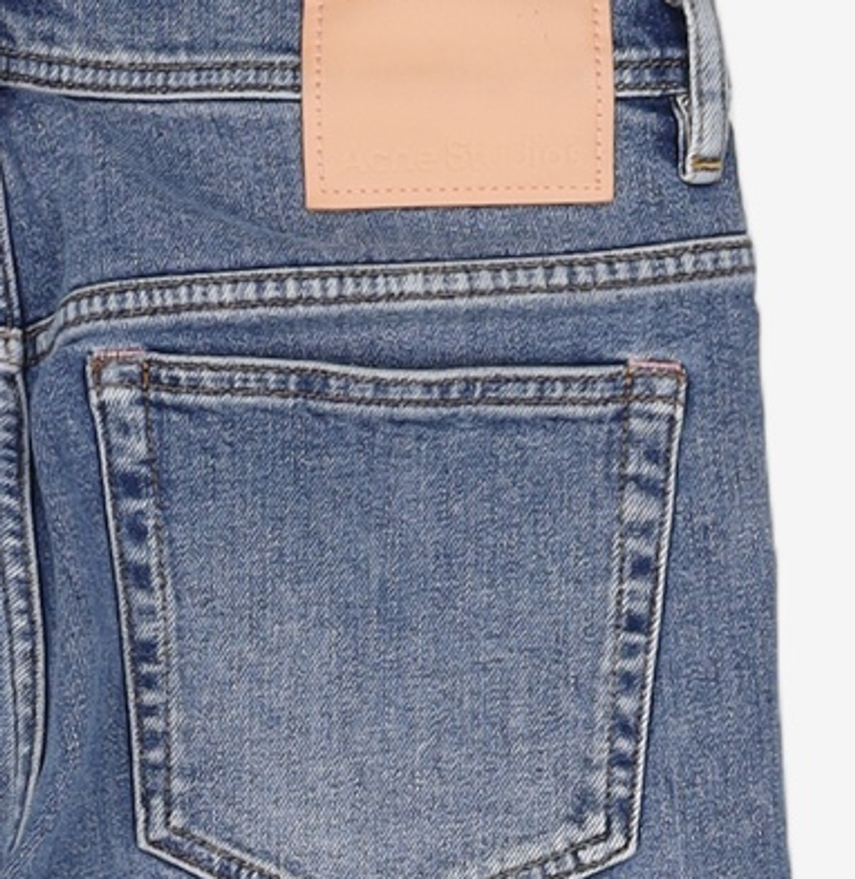 아크네 스튜디오(ACNE STUDIOS) 남성 슬림 테이퍼드 데님 팬츠 - 미드 블루 / B00174863 33