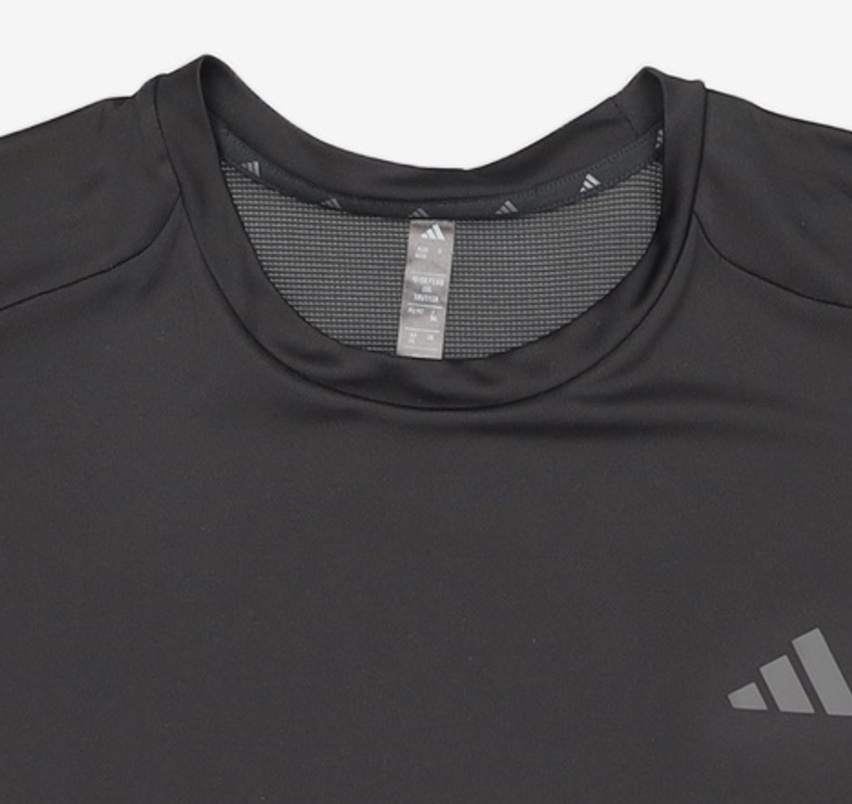 아디다스(ADIDAS) 테크 에센셜 워크아웃 3-스트라이프 티셔츠 KQ7485 XXL