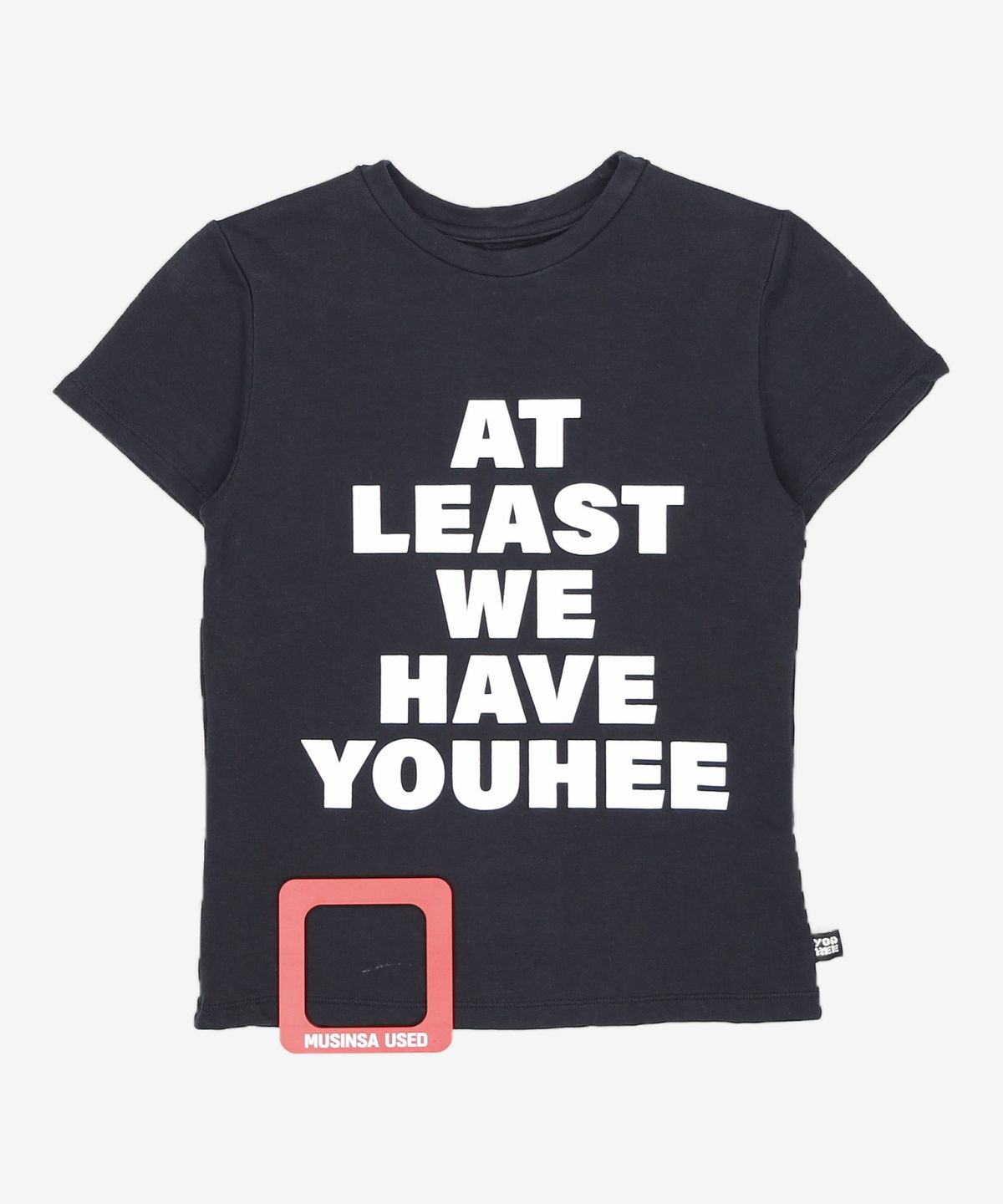 유희(YOUHEE) LETTERING T-SHIRT BLACK FREE