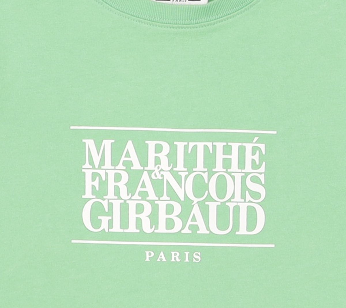 마리떼 프랑소와 저버(MARITHÉ + FRANҪOIS GIRBAUD) W CLASSIC LOGO CROP TEE green S