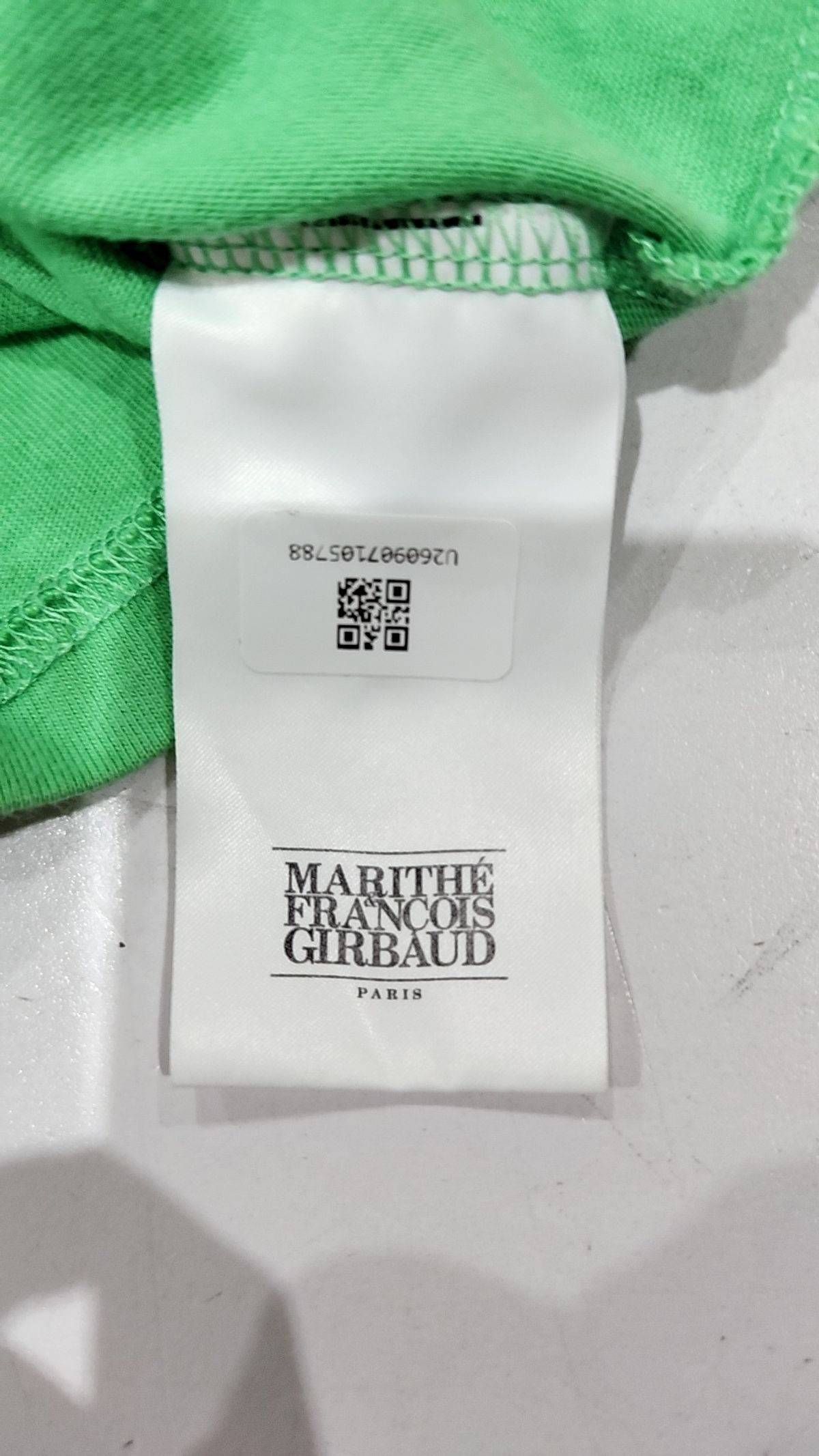 마리떼 프랑소와 저버(MARITHÉ + FRANҪOIS GIRBAUD) W CLASSIC LOGO CROP TEE green S