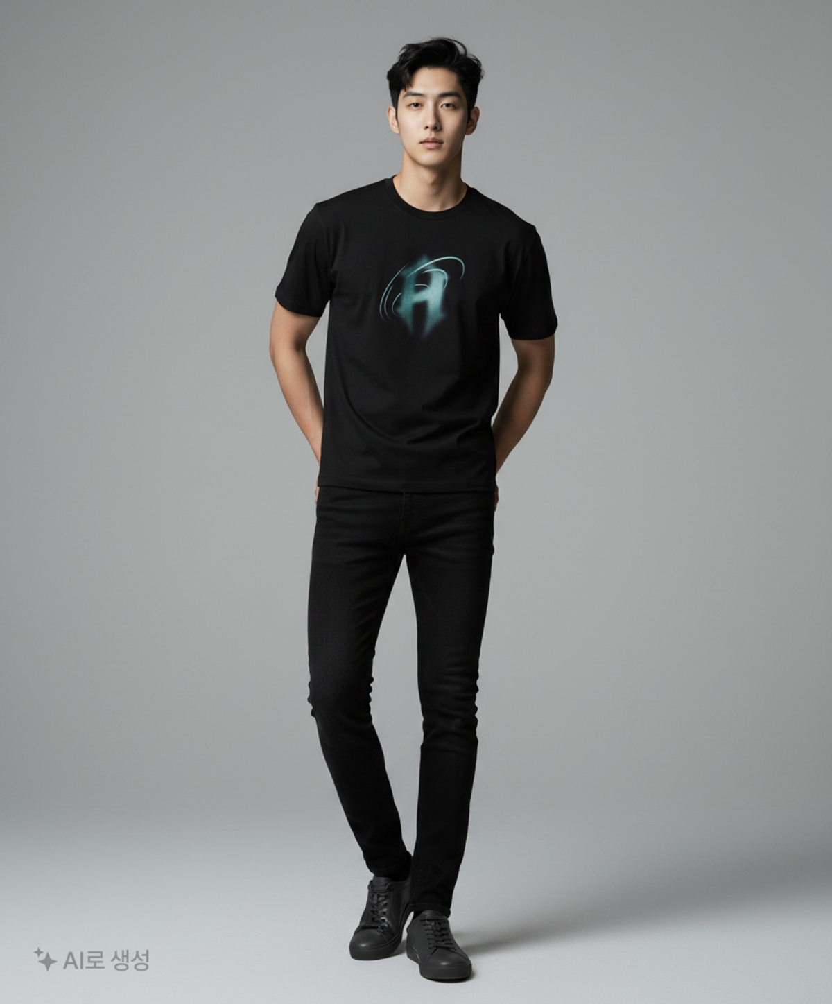 아트 오브 필드(ART OF FIELD) TRAIL GRAPHIC SHORT-SLEEVED T-SHIRT - BLACK 2