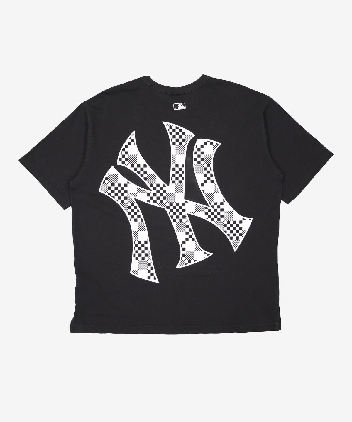 엠엘비(MLB) 체커보드 백로고 반팔 티셔츠 NY (Black) XXL