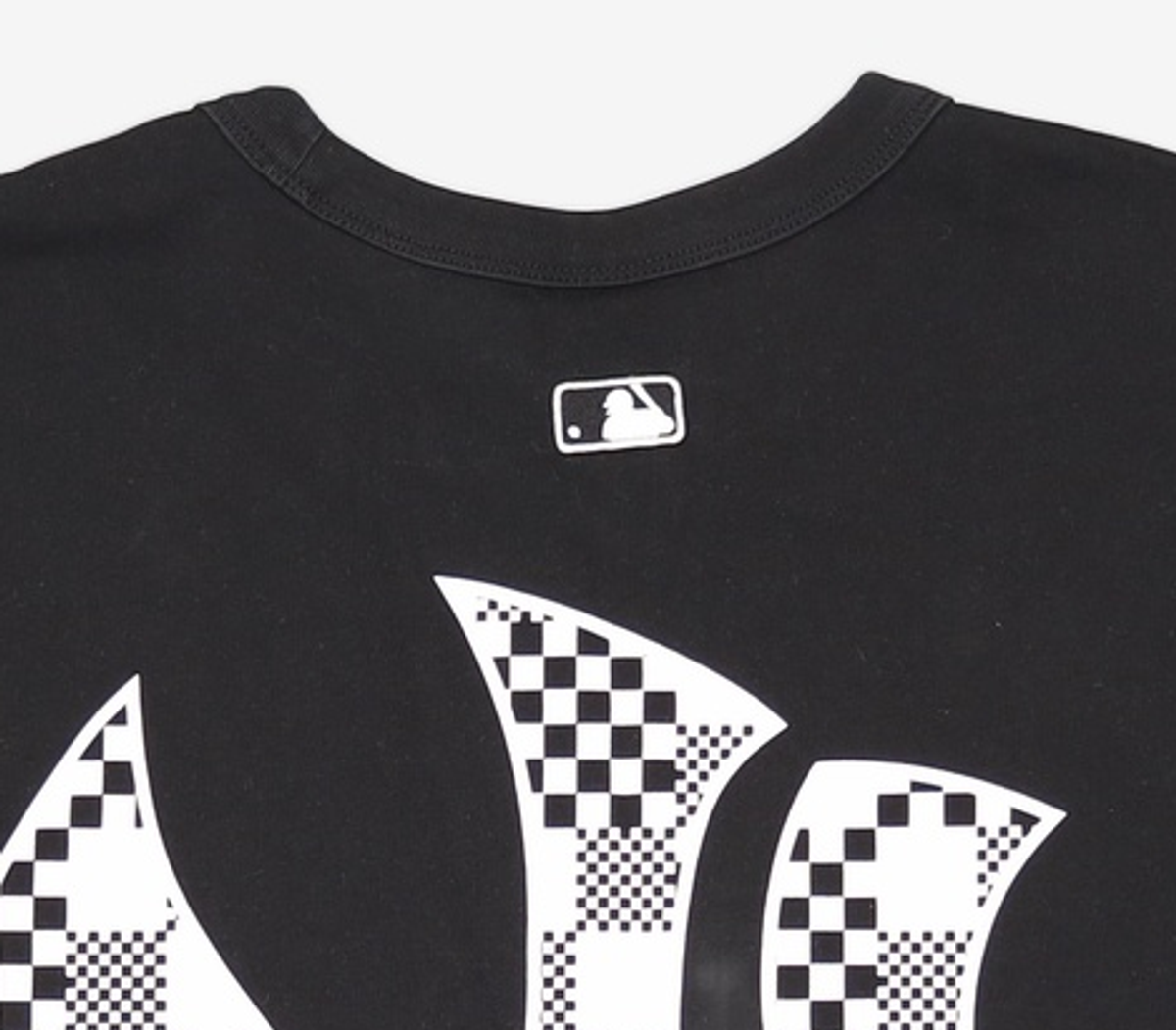 엠엘비(MLB) 체커보드 백로고 반팔 티셔츠 NY (Black) XXL