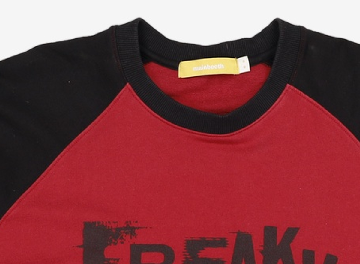 메인부스(MAINBOOTH) Freaky Mushroom Raglan T-shirt(BRICK) 2