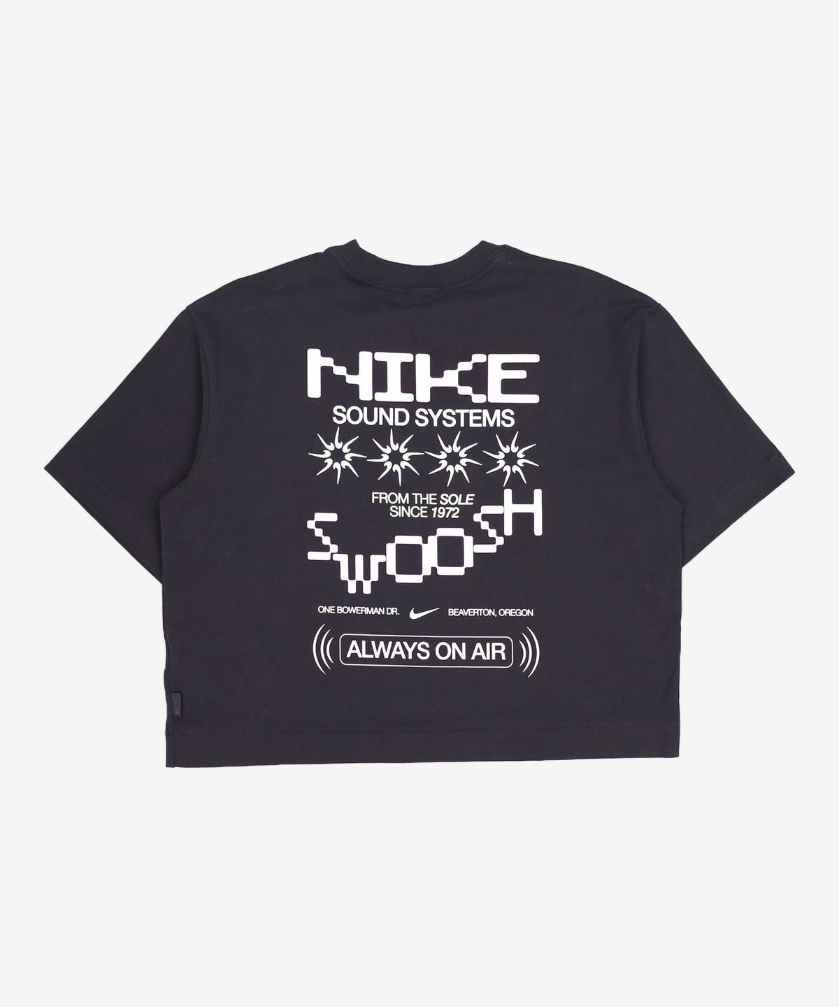 나이키(NIKE) 스포츠웨어 오버사이즈 미드 크롭 티셔츠 W - 블랙 / IV3241-010 XL