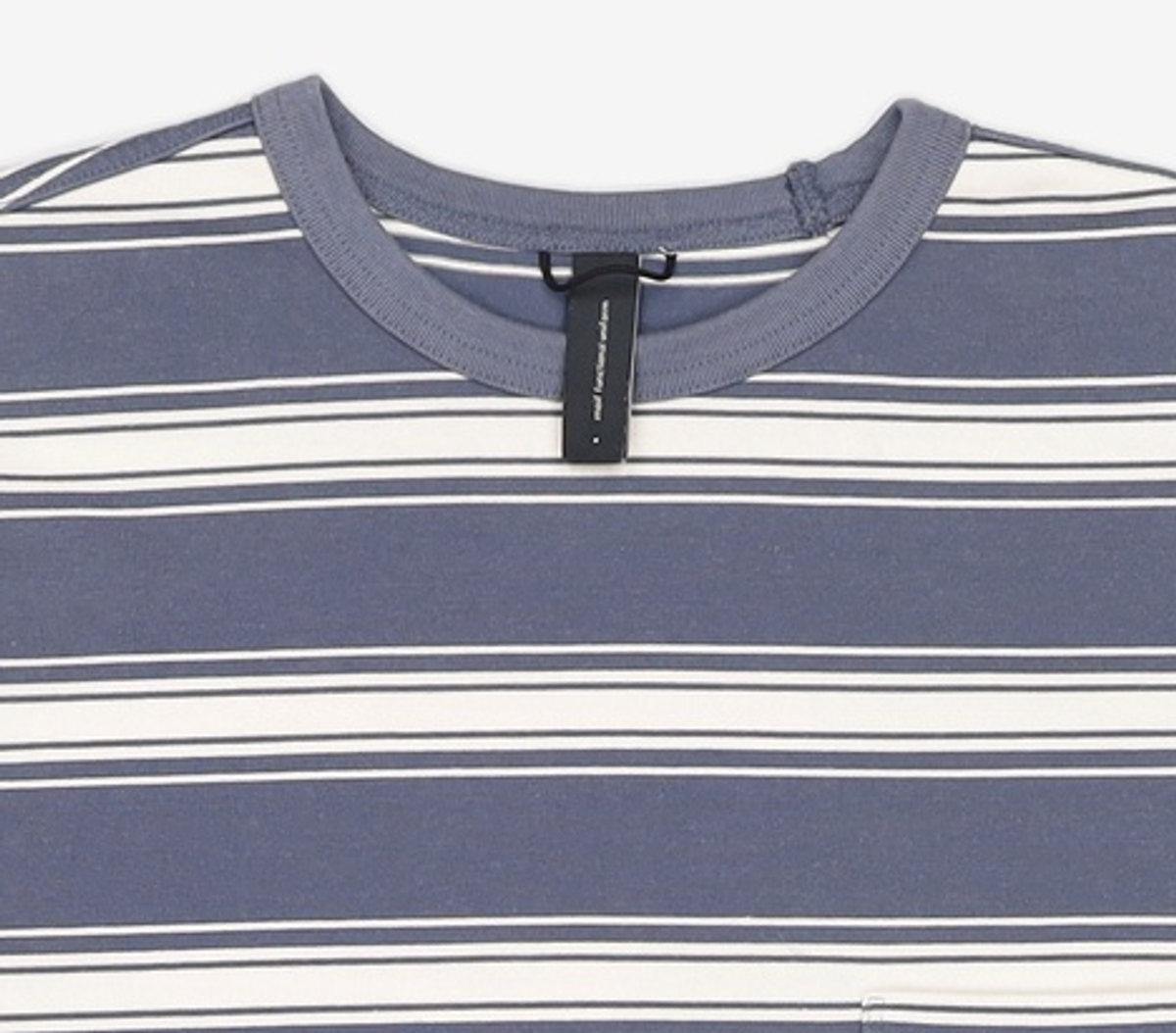 모이프(MOIF) [SS25] ONE POCKET H/S TEE / BLUE STRIPE 2XL
