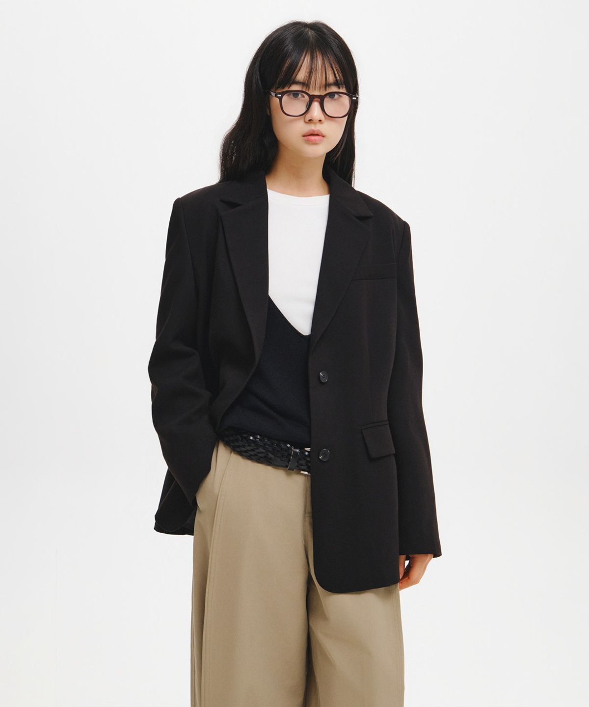 제너럴아이디어(GENERALIDEA) WOMAN 루즈핏 트윌 자켓 [2COL] / GF3LJK510