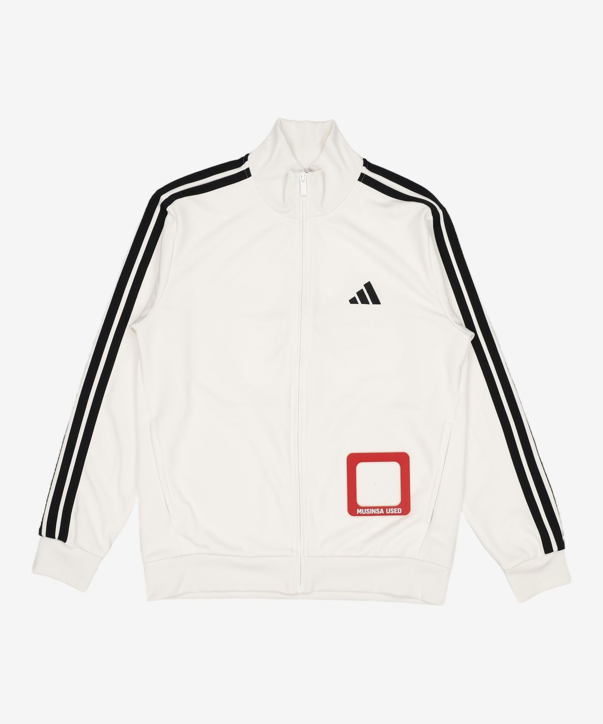 아디다스(ADIDAS) 3-스트라이프 레귤러 핏 더블 니트 트랙탑 KR6431 L