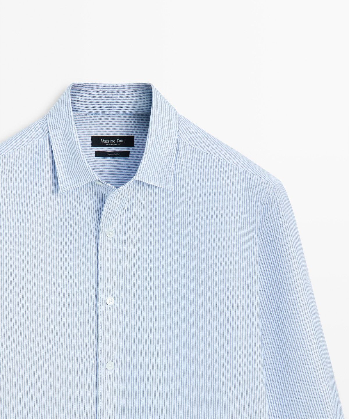 마시모두띠(MASSIMO DUTTI) 레귤러 핏 스트라이프 옥스퍼드 셔츠