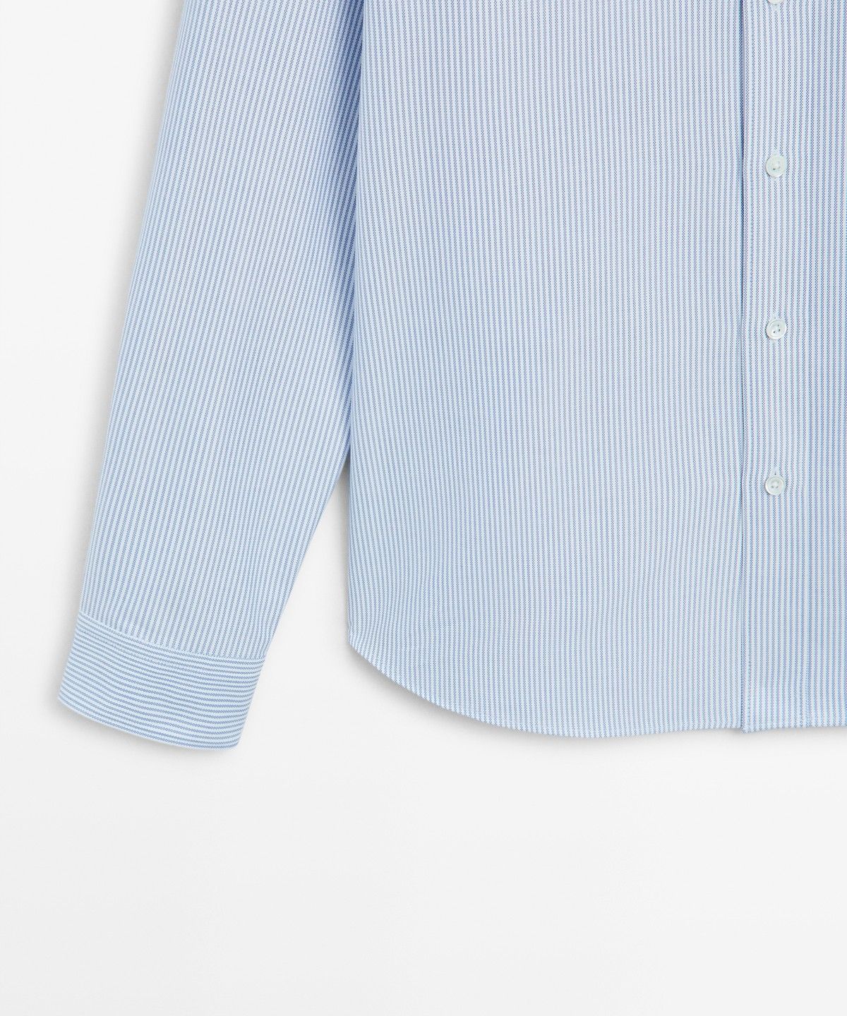 마시모두띠(MASSIMO DUTTI) 레귤러 핏 스트라이프 옥스퍼드 셔츠