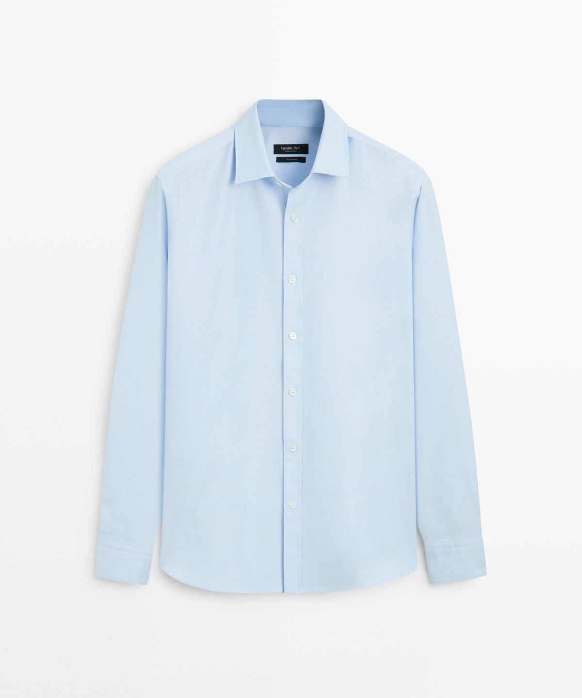마시모두띠(MASSIMO DUTTI) 100% 코튼 레귤러 핏 옥스퍼드 셔츠
