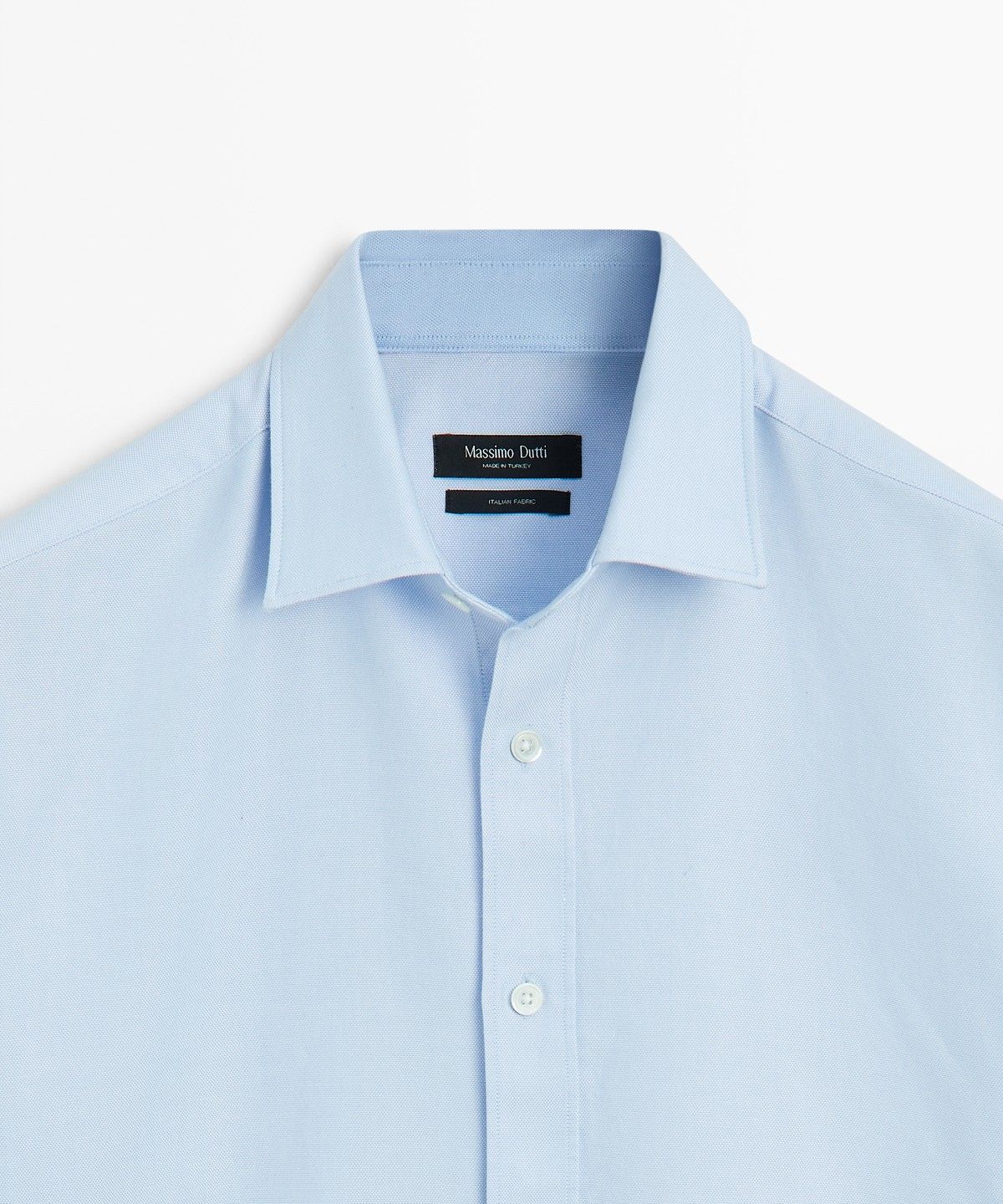 마시모두띠(MASSIMO DUTTI) 100% 코튼 레귤러 핏 옥스퍼드 셔츠