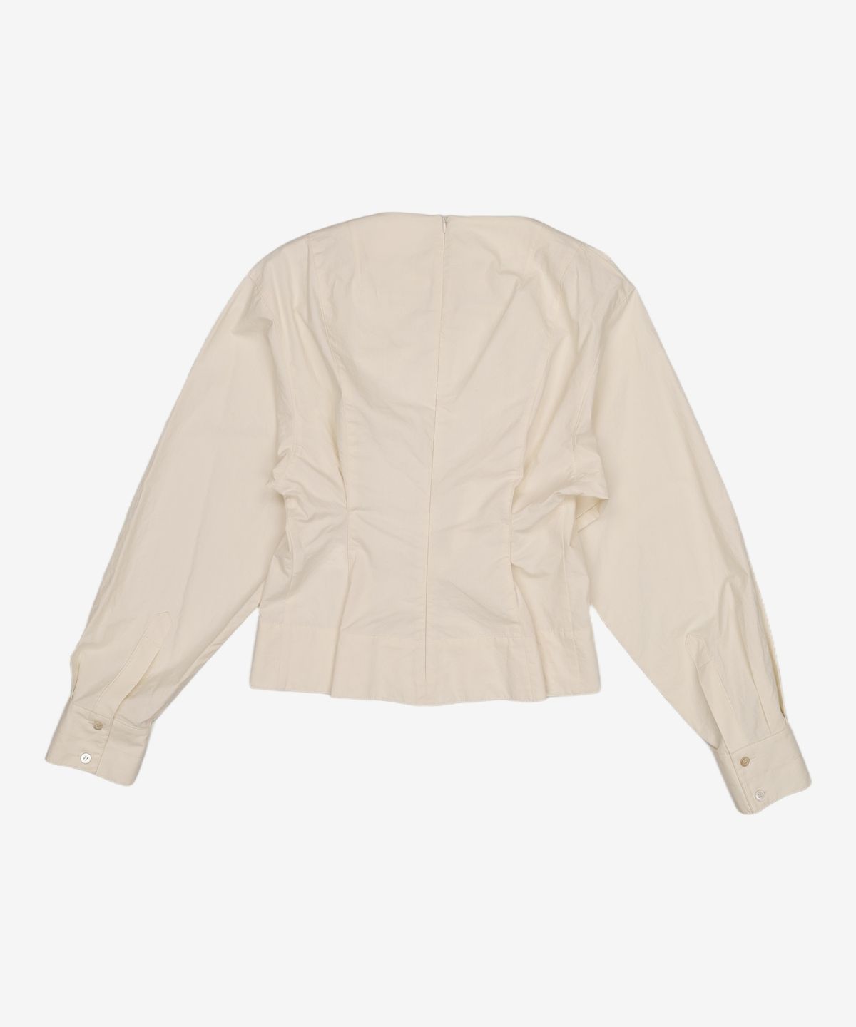 분더캄머(WNDERKAMMER) Shirring slit blouse_butter yellow(셔링 슬릿 블라우스_버터 옐로우) M