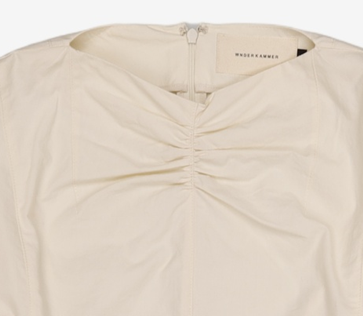 분더캄머(WNDERKAMMER) Shirring slit blouse_butter yellow(셔링 슬릿 블라우스_버터 옐로우) M