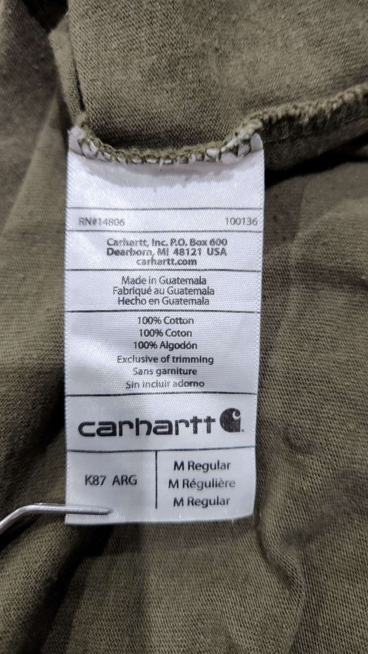 칼하트(CARHARTT) 반소매 티셔츠 M