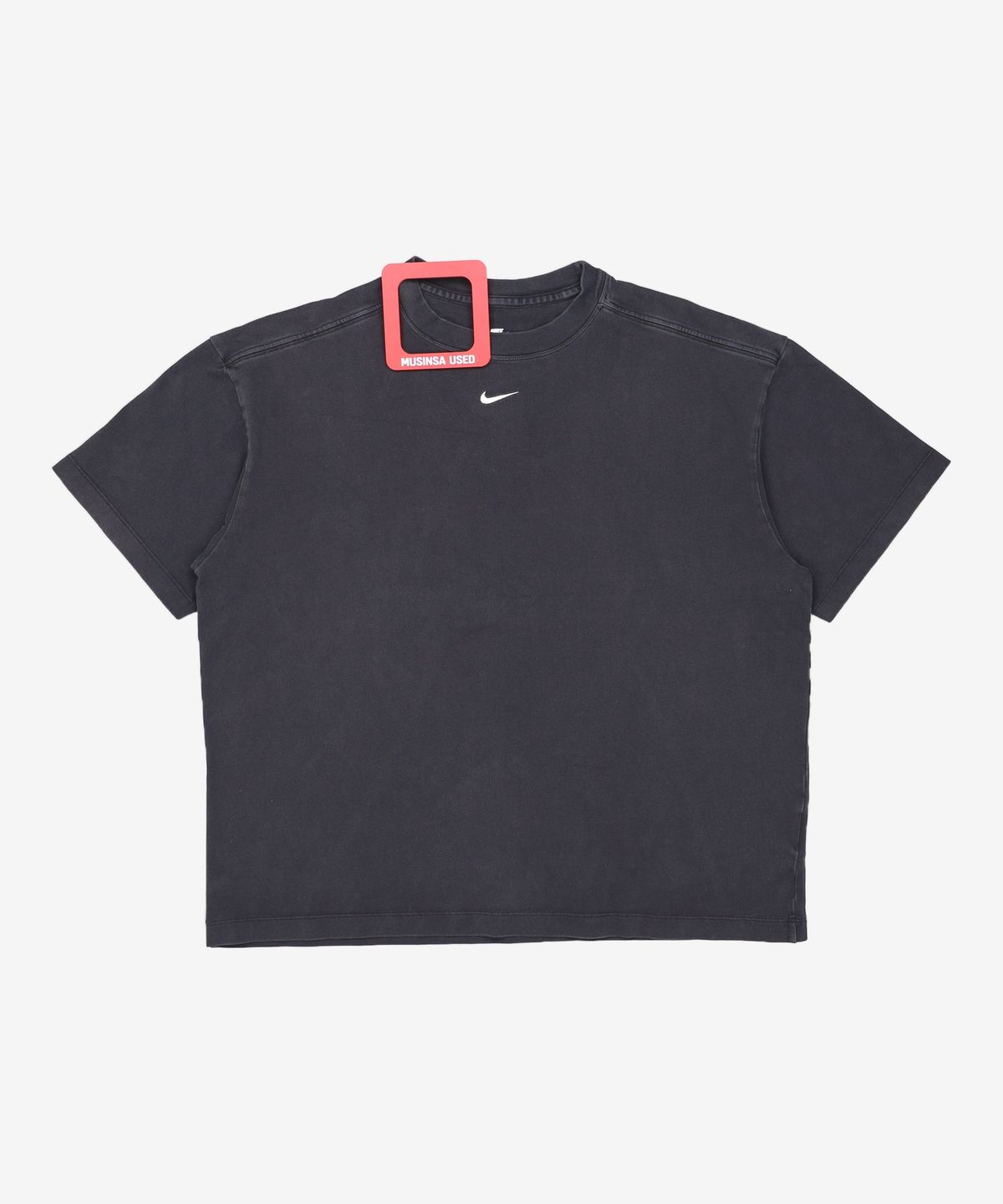 나이키(NIKE) 스포츠웨어 에센셜 오버사이즈 반소매 티셔츠 W - 블랙:화이트 / DX7911-010 L