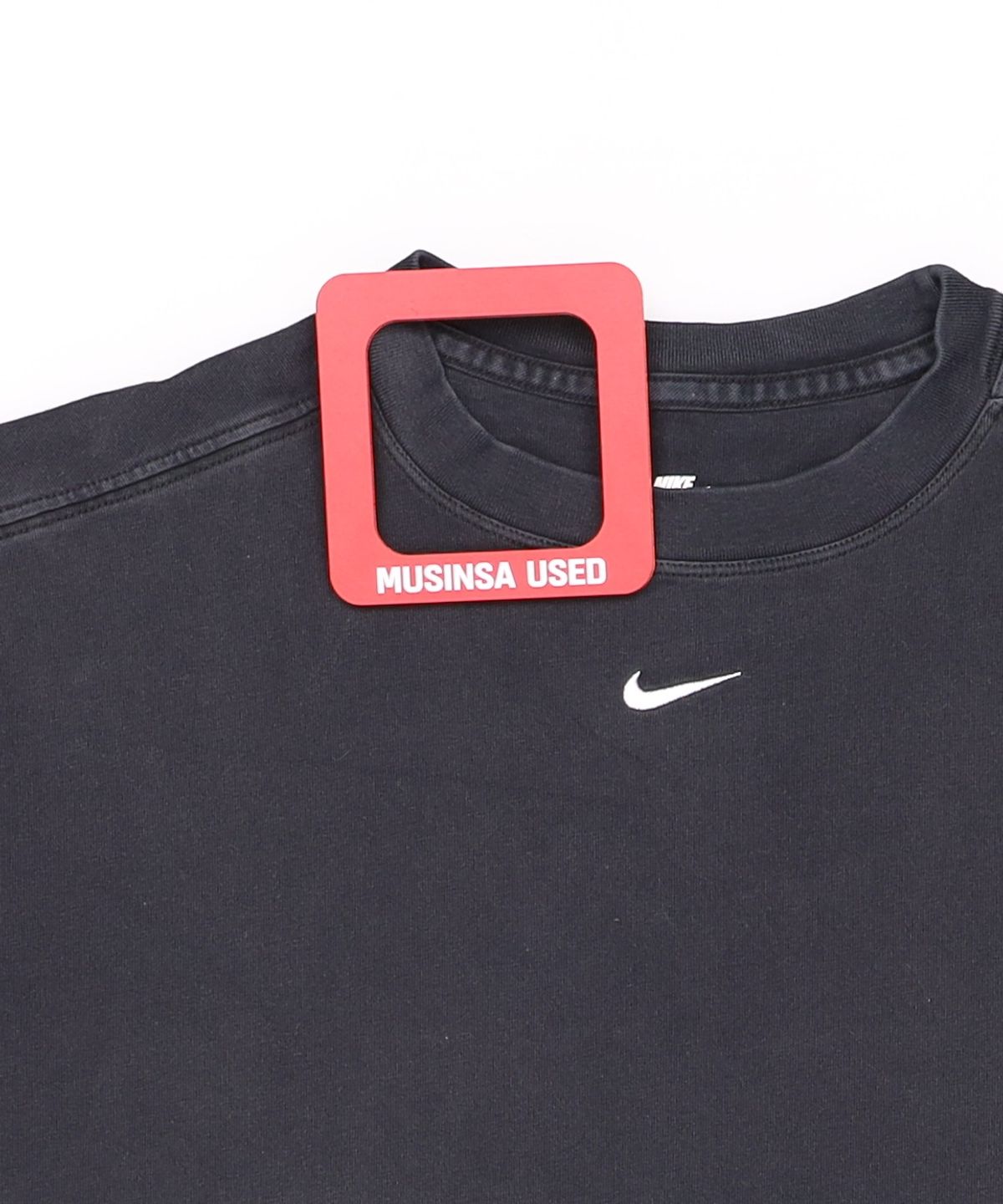 나이키(NIKE) 스포츠웨어 에센셜 오버사이즈 반소매 티셔츠 W - 블랙:화이트 / DX7911-010 L
