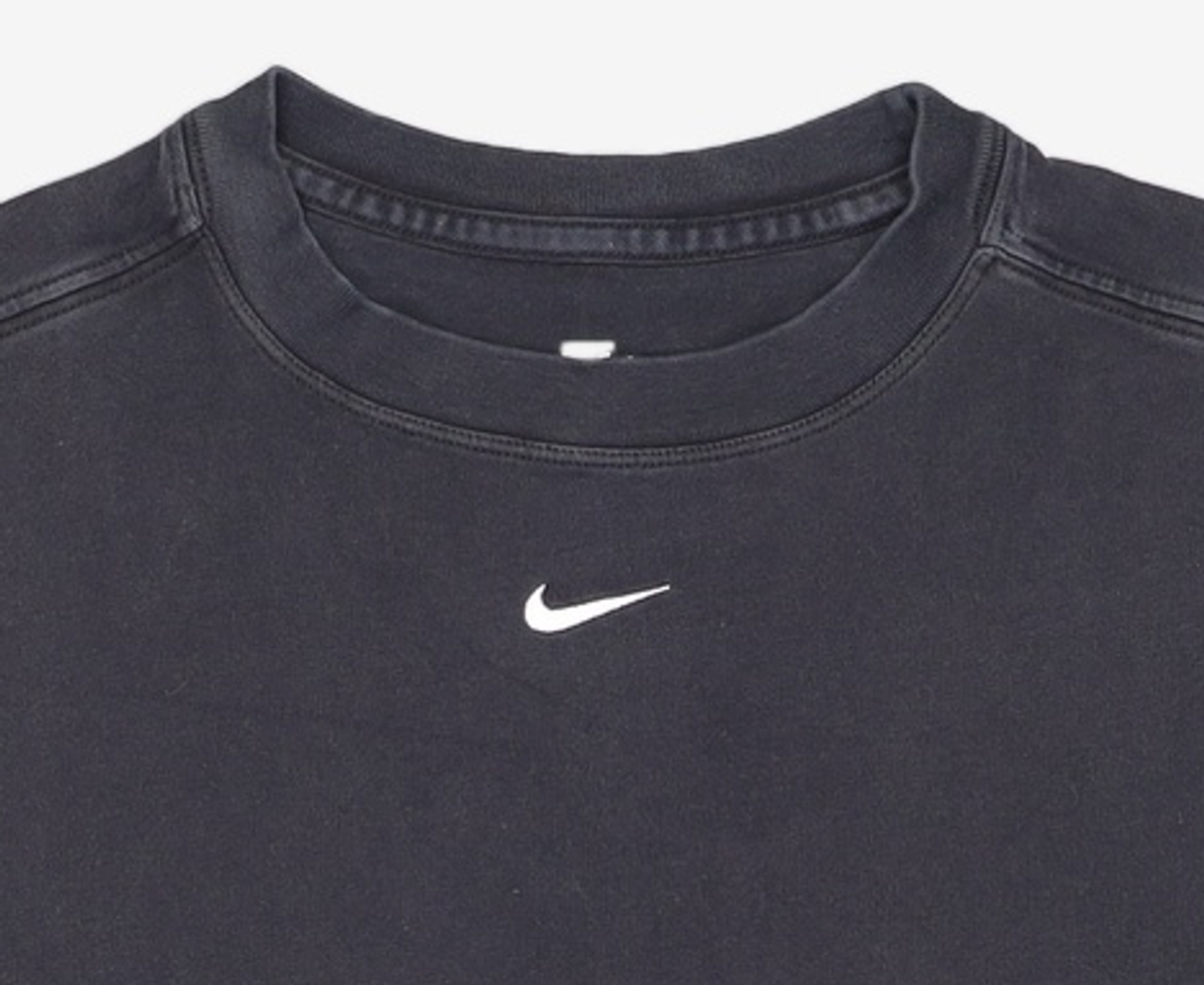 나이키(NIKE) 스포츠웨어 에센셜 오버사이즈 반소매 티셔츠 W - 블랙:화이트 / DX7911-010 L