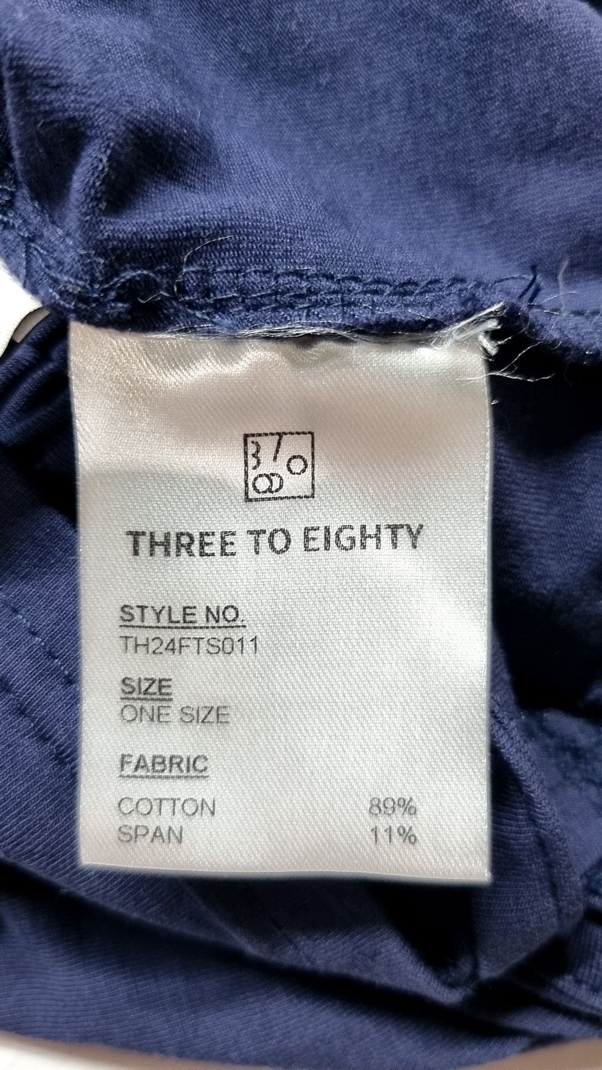 쓰리투에이티(THREE TO EIGHTY) LOGO LAYERED TOP (NAVY) XS