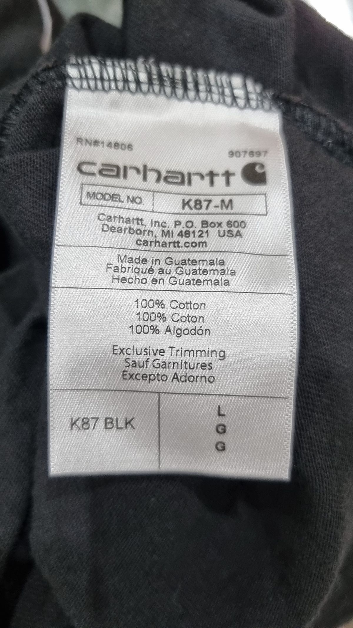 칼하트(CARHARTT) 반소매 티셔츠 L